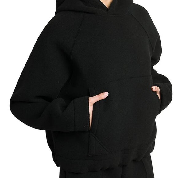 NWT$1290 ARMARIUM MABEL BOXY WOOL HOODIE Oversized Sweatshirt Sz 38 S-M (4-6) - Picture 2 of 16